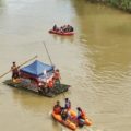 21 Lanting Melintasi Sungai Tabalong, Meriahkan Acara Bamasung Keempat