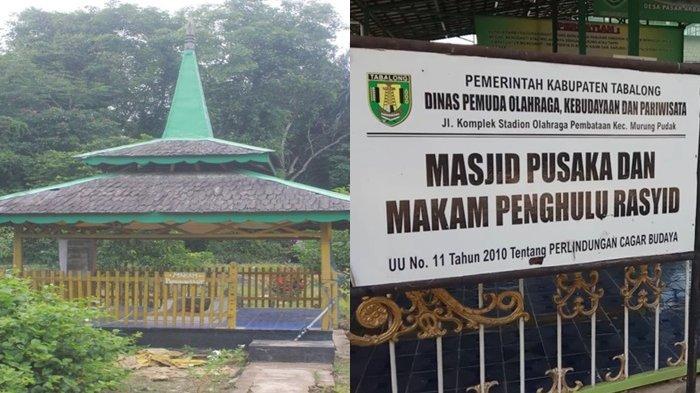 Makamnya berdampingan dengan masjid tertua di Tabalong, pimpinan Rasyid Ulama dan Pejuang Perang Banjar