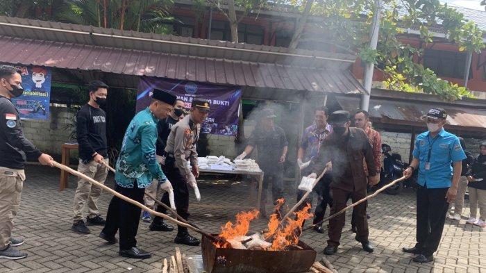 48 Ribu Tablet Berisi Carisoprodol Dimusnahkan, BNN HSU Kabupaten: Disebar Dekat Sekolah