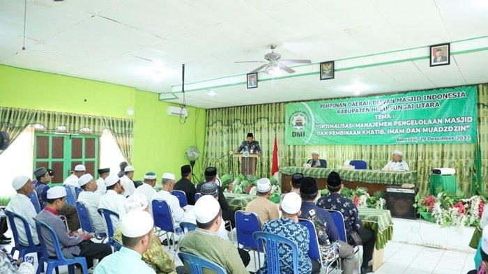 Manajemen DMI Adakan Sosialisasi Optimalisasi Pengelolaan Masjid di Kabupaten HSU