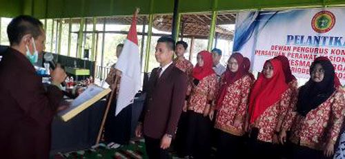 Persatuan Perawat Nasional Indonesia (PPNI) Puskesmas Margasari periode 2022-2027 dikukuhkan