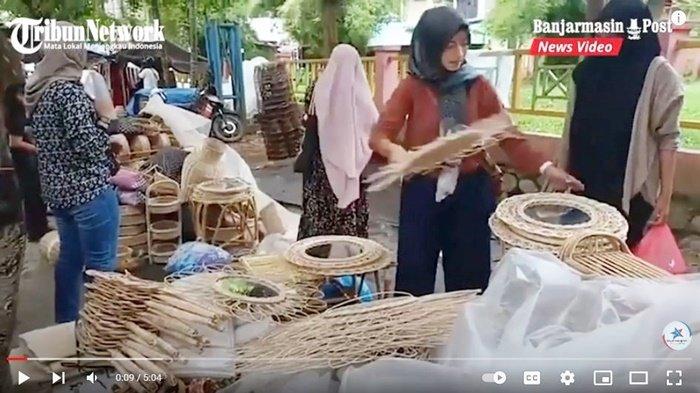 VIDEO Aneka Furnitur Tradisional Meriahkan Pasar Sabtu di Barabai, Kabupaten Hulu Sungai Tengah