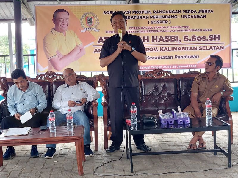 Athaillah Hasbi Sosialisasikan Perda PPPA di HST – Jurnal Kalimantan
