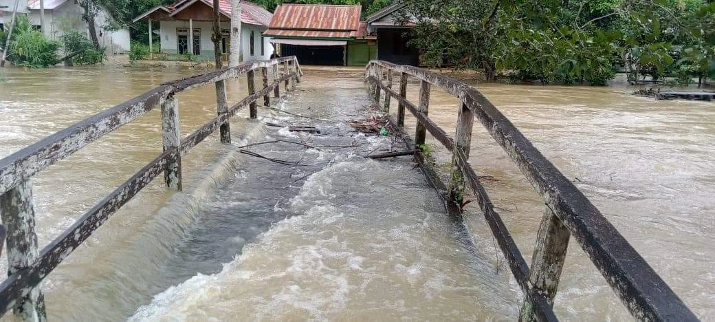 PIFA ||  95 Desa di Melawi Dikepung Banjir, Jalan Terputus