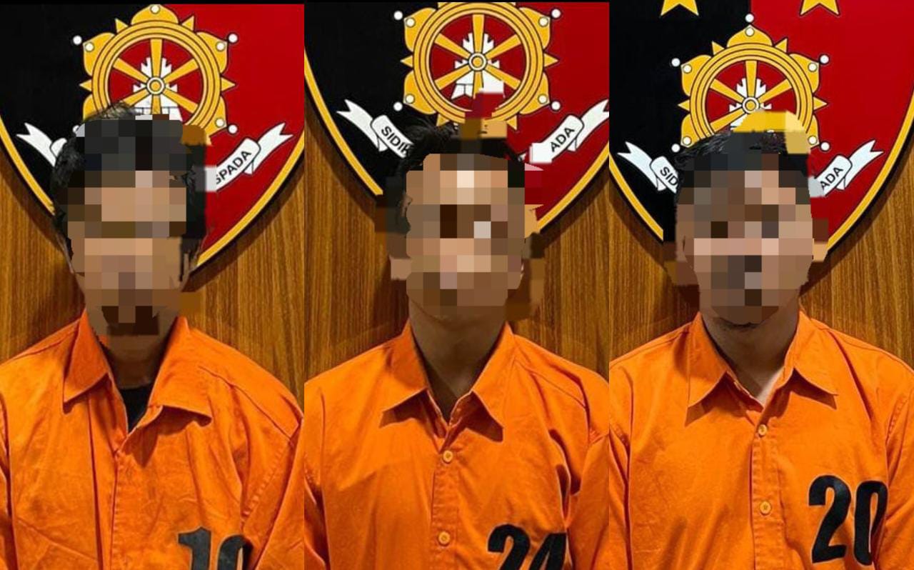 Tiga Pria Ini Berkomplot dan Nekat Mencuri Mobil di Paliat Tabalong
