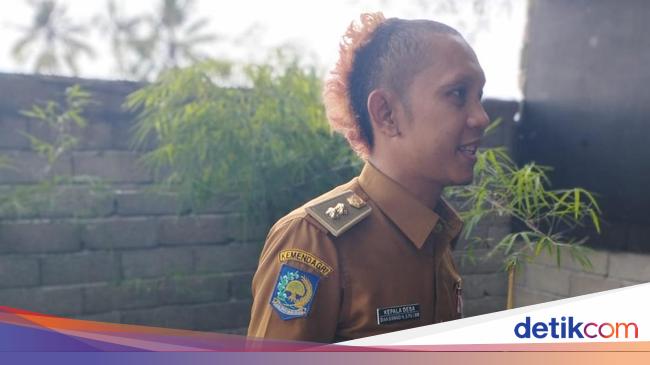 Viral, Rambut Kades Sigerongan Red Mohawk Bak Anak Punk