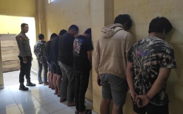 Polisi menangkap 7 pelaku pengeroyokan saat Balapan Liar di Singkawang