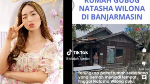Viral Penampakan Rumah Natasha Wilona di Banjarmasin, Kamar Mandi Tanpa Atap dan Lampu!  : Gaya Hidup Okezone