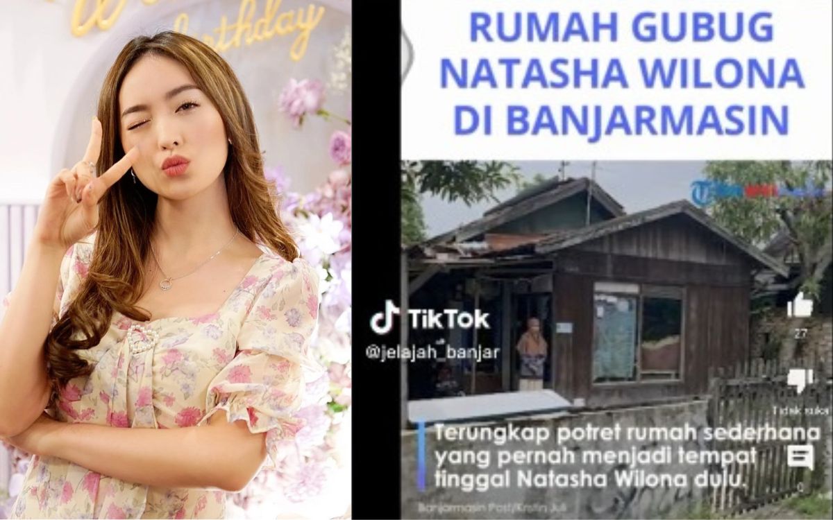 Viral Penampakan Rumah Natasha Wilona di Banjarmasin, Kamar Mandi Tanpa Atap dan Lampu!  : Gaya Hidup Okezone